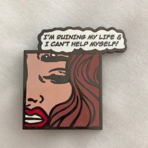 Kubiko Club Lana Del Rey pin, about 1 inch square